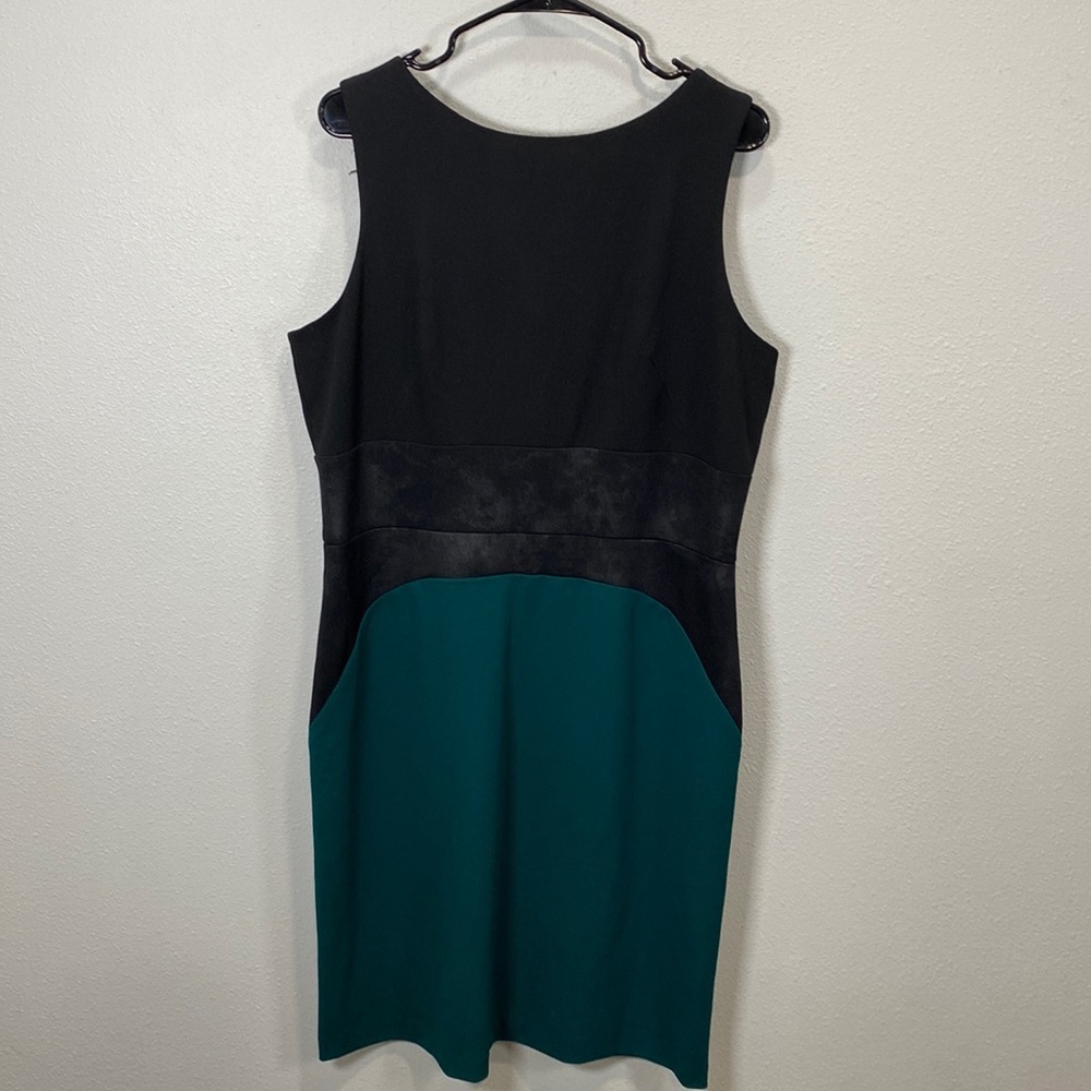 Donna Ricco dress two tone mixed full zippered back